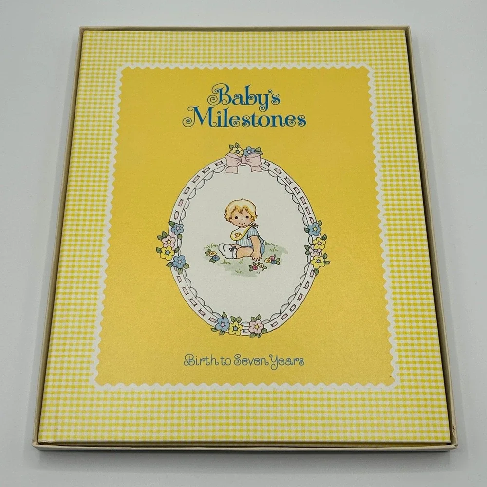 Vintage Baby's Milestones Memory Record Book Gibson Birth to Seven Years USA NEW